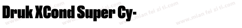 Druk XCond Super Cy字体转换